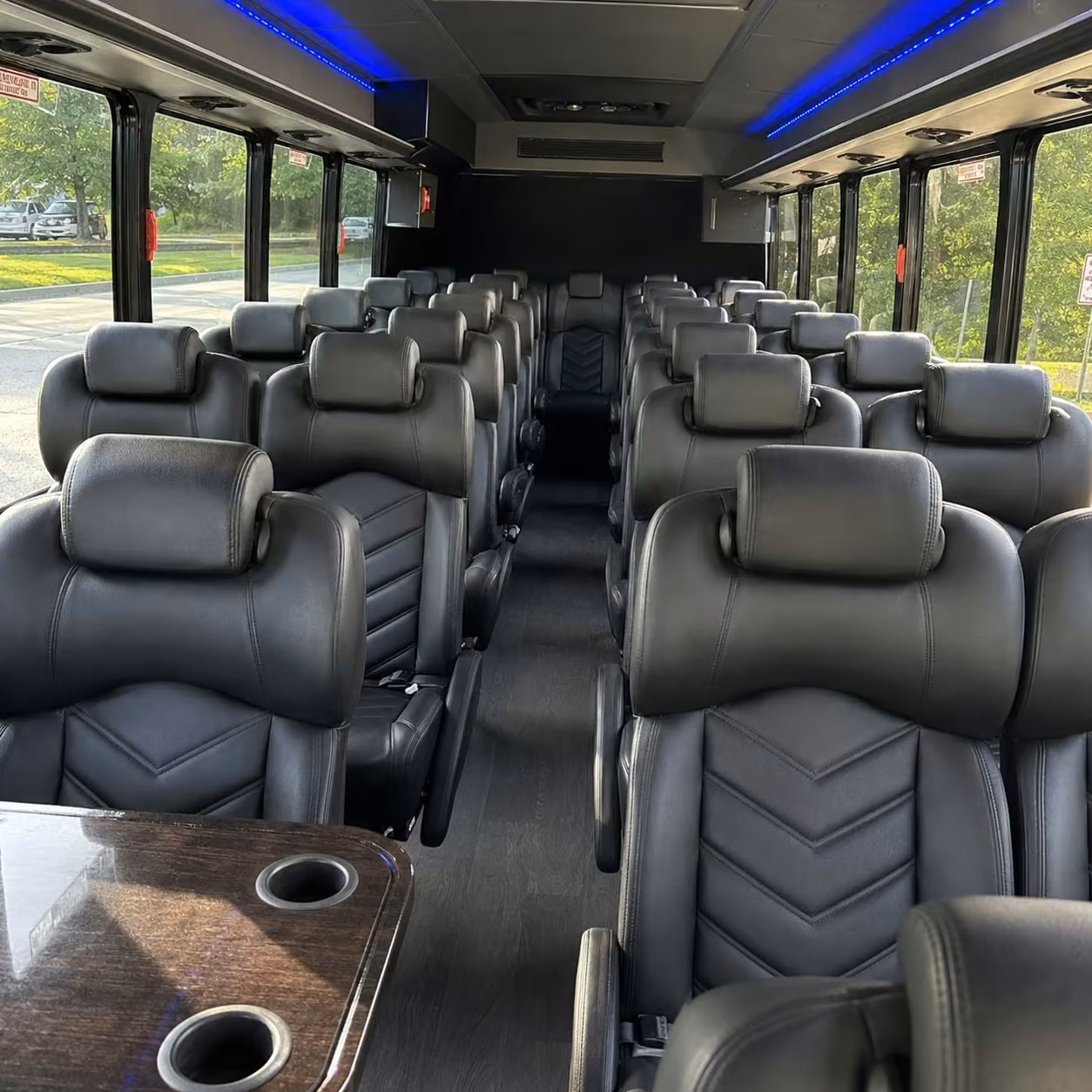 25 passenger minibus interior