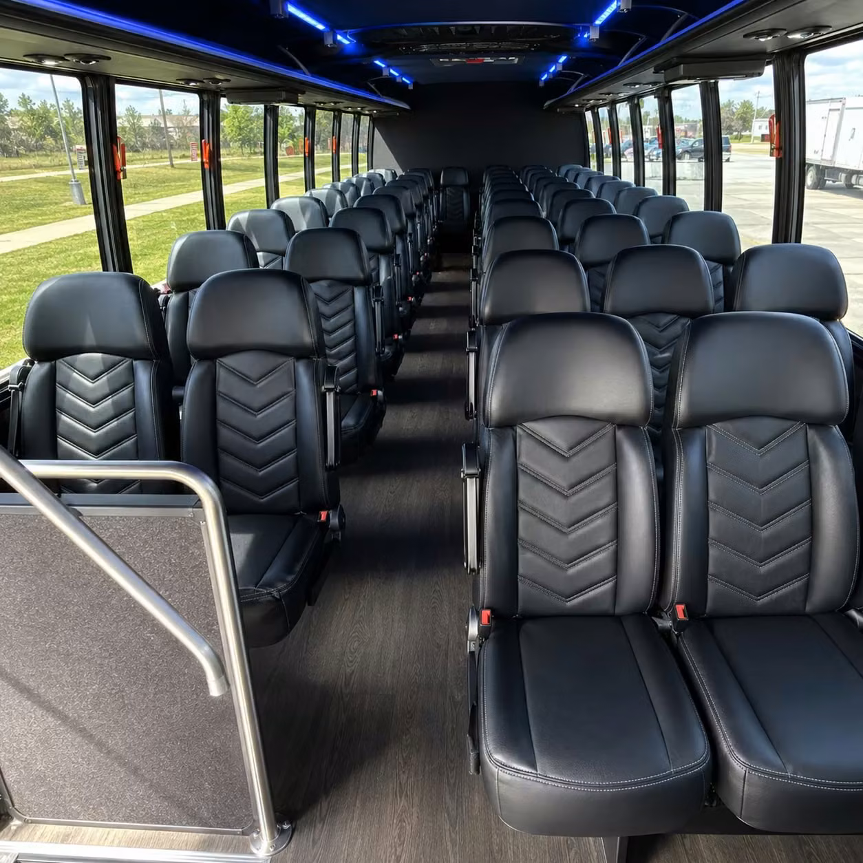 28 passenger minibus inside