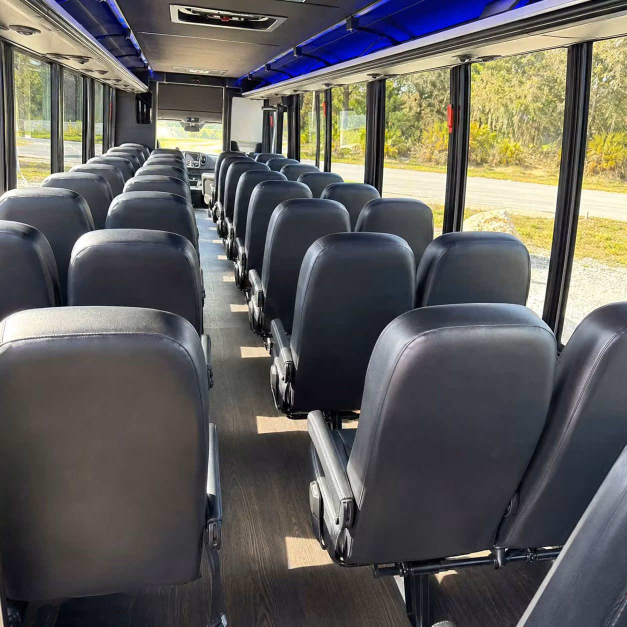 28 passenger minibus interior
