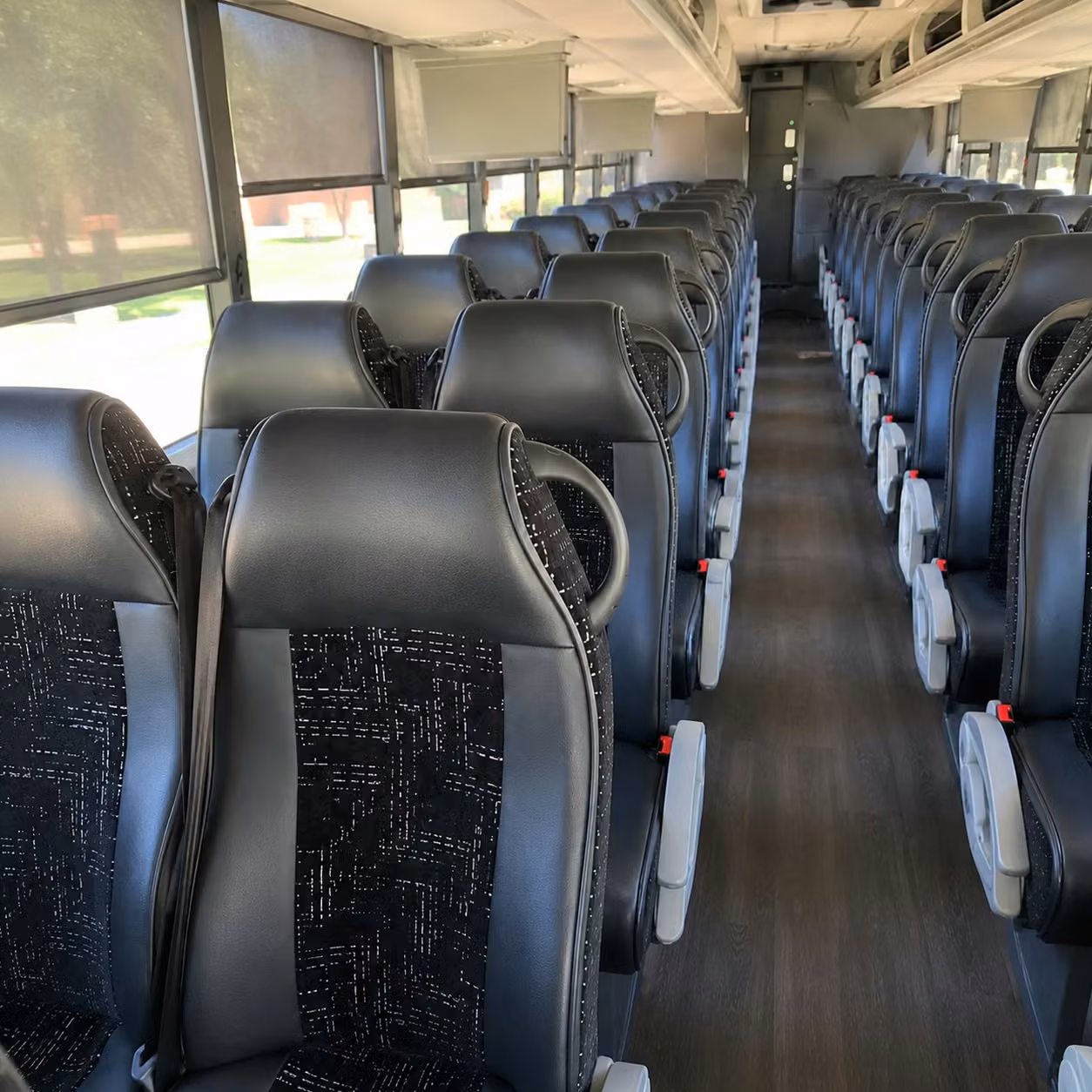 56 passenger charter bus interior