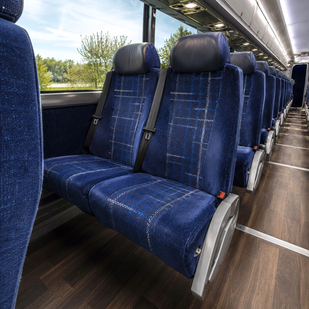irvine charter bus rental inside