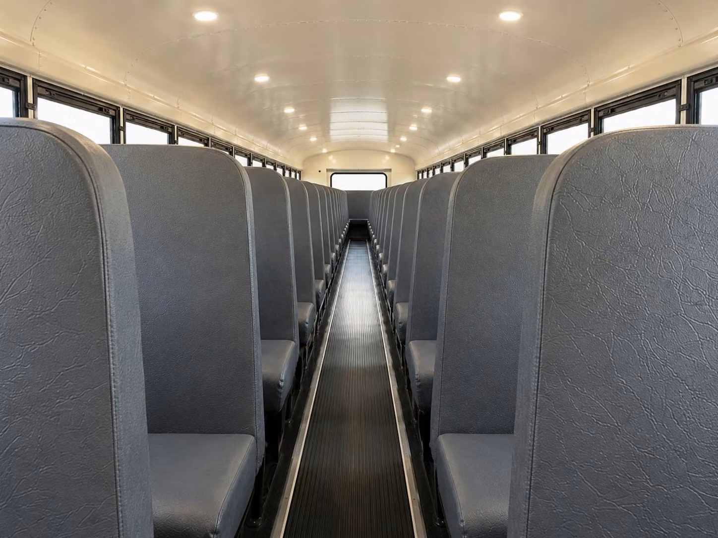 school bus inside