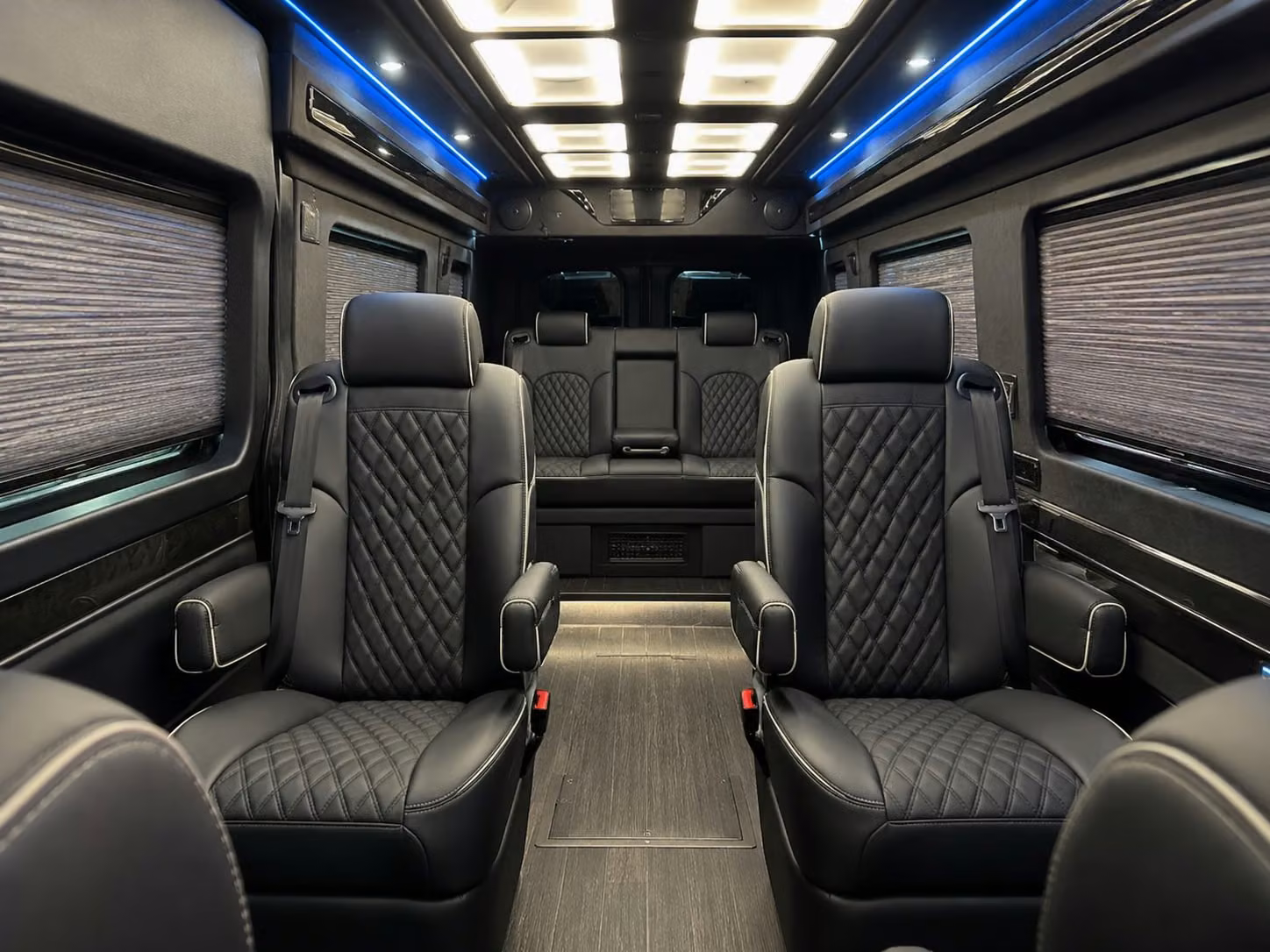 sprinter van with driver inside